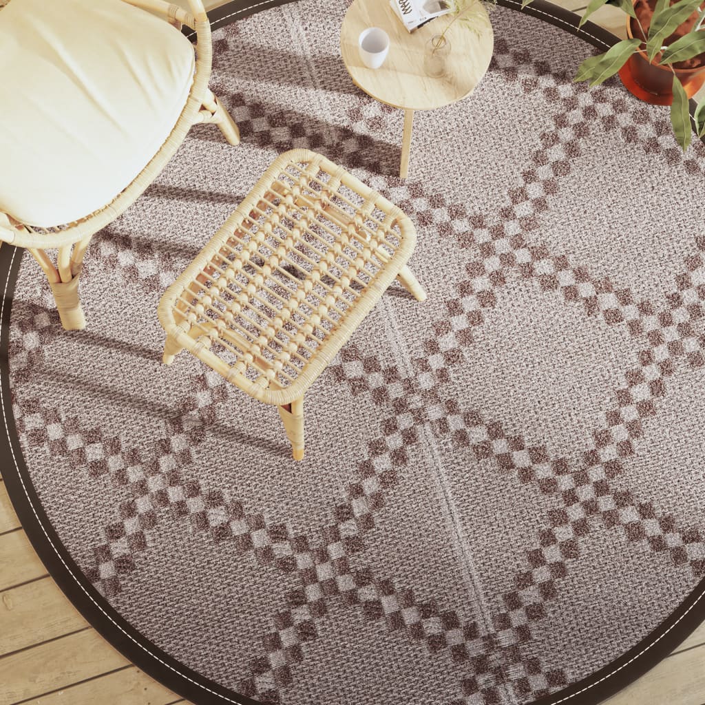 Vidaxx Outdoor-Teppich Arakil ø200 cm Polypropylen braun
