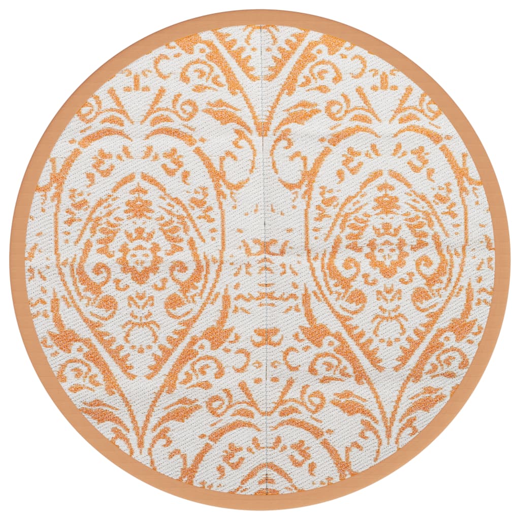 Vidaxx Outdoor-Teppich Arakil ø200 cm Polypropylen orange und weiß