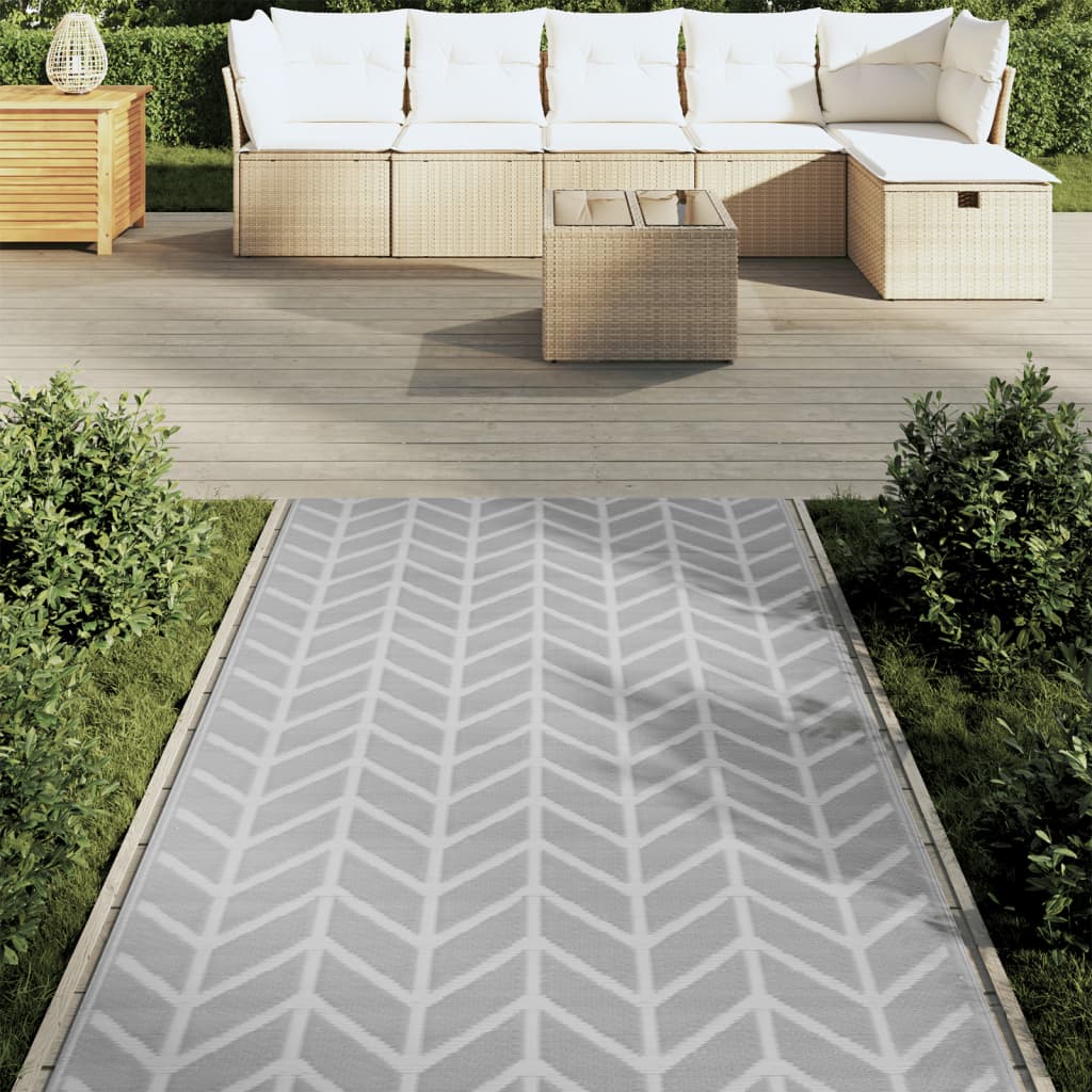 Vidaxx Outdoor-Teppich Arakil 120x180 cm PP grau