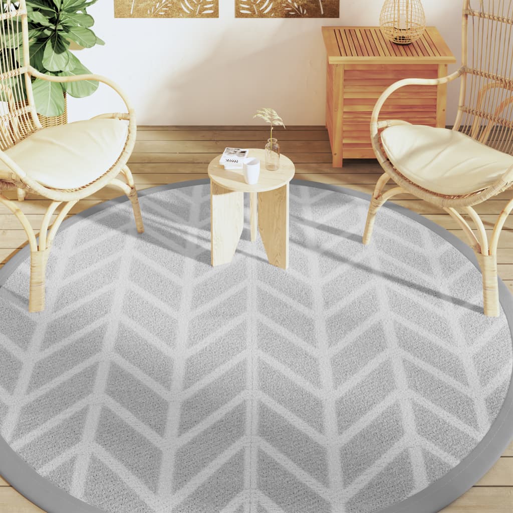 Vidaxx Outdoor-Teppich Arakil ø 200 cm Polypropylen grau
