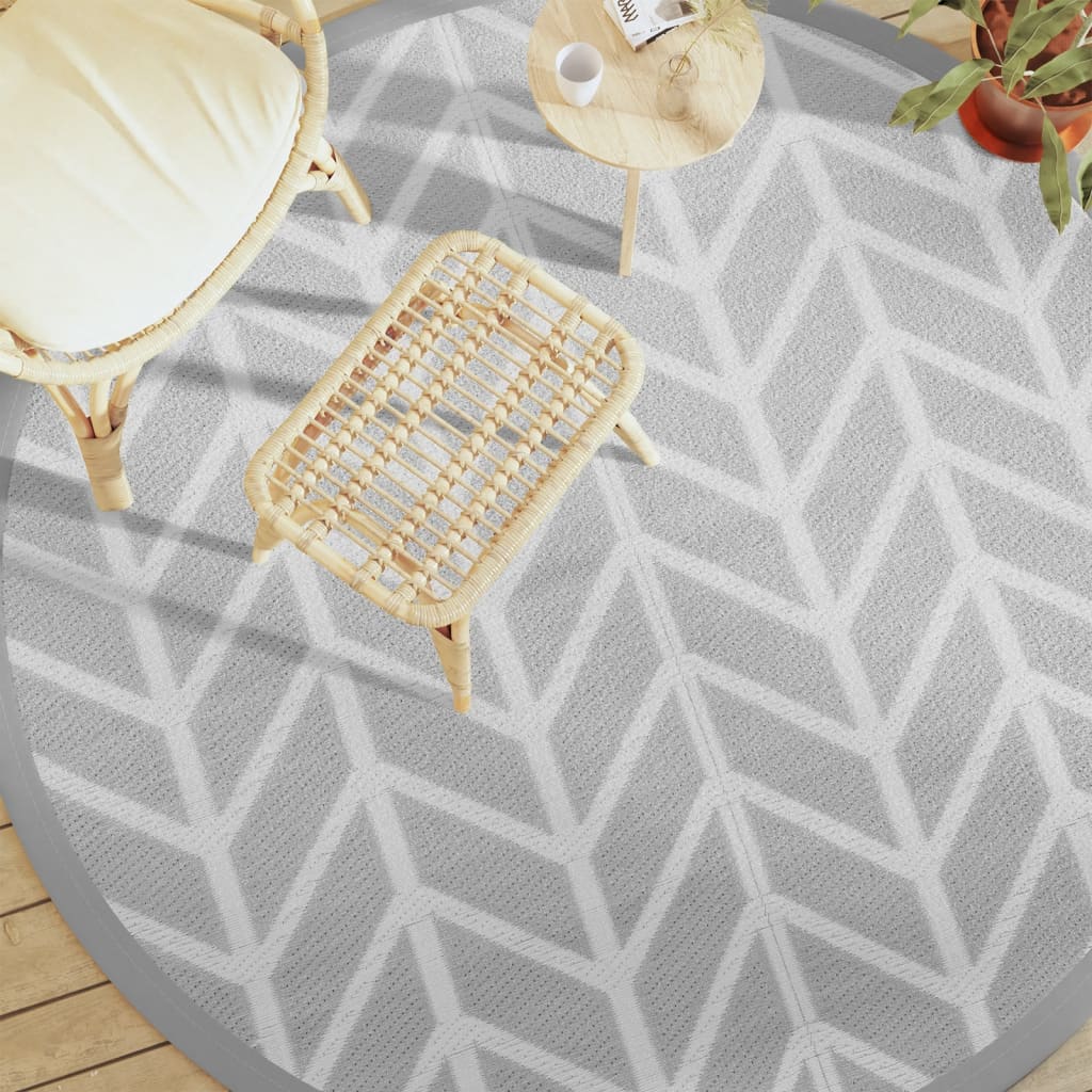 Vidaxx Outdoor-Teppich Arakil ø 200 cm Polypropylen grau