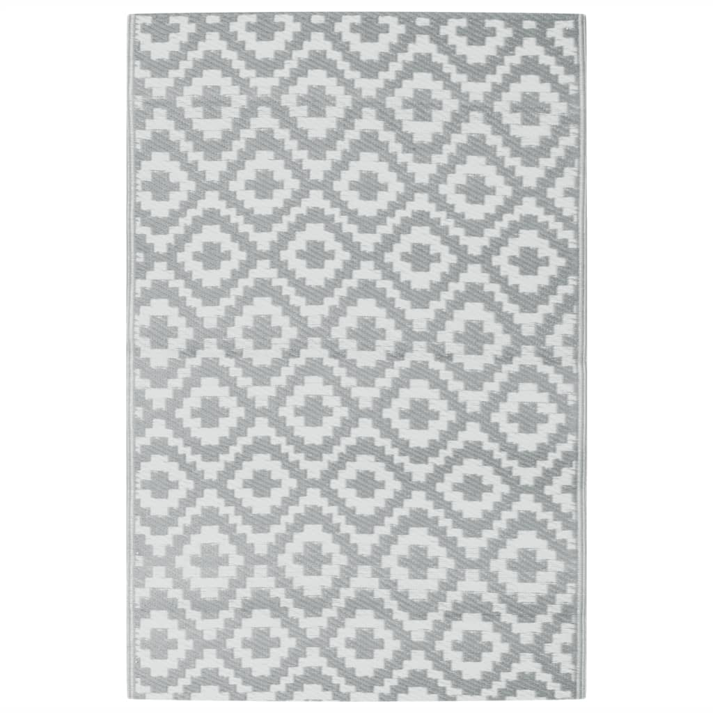 Vidaxl buitenkleed arakil 120x180 cm pp grijs