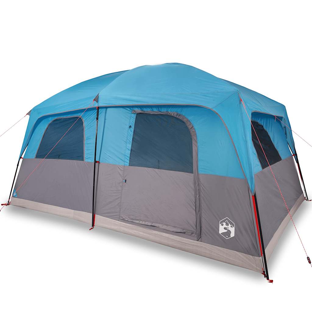 VidaXL Familienzelt 10 Personen wasserdicht blau