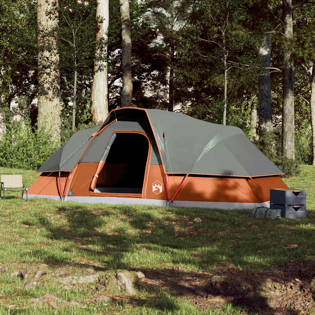 VidaXL Kuppelzelt 9-Personen wasserdicht orange