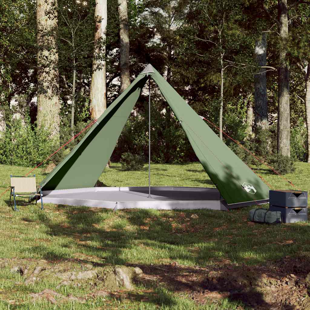 VidaXL Tipi-Zelt 8-Personen wasserdicht grün