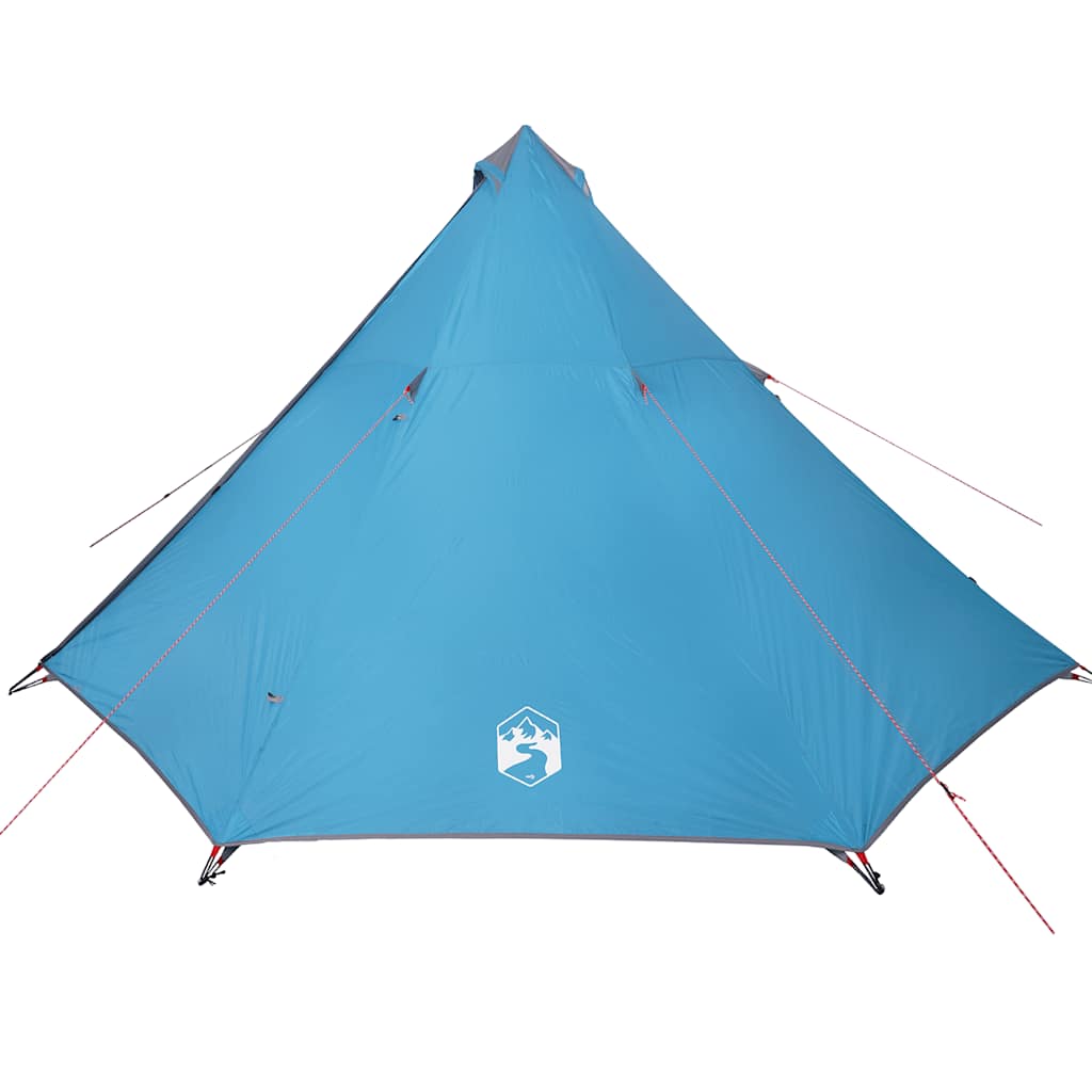 Vidaxl Tipi-Zelt für Familie 8 Personen wasserdicht blau