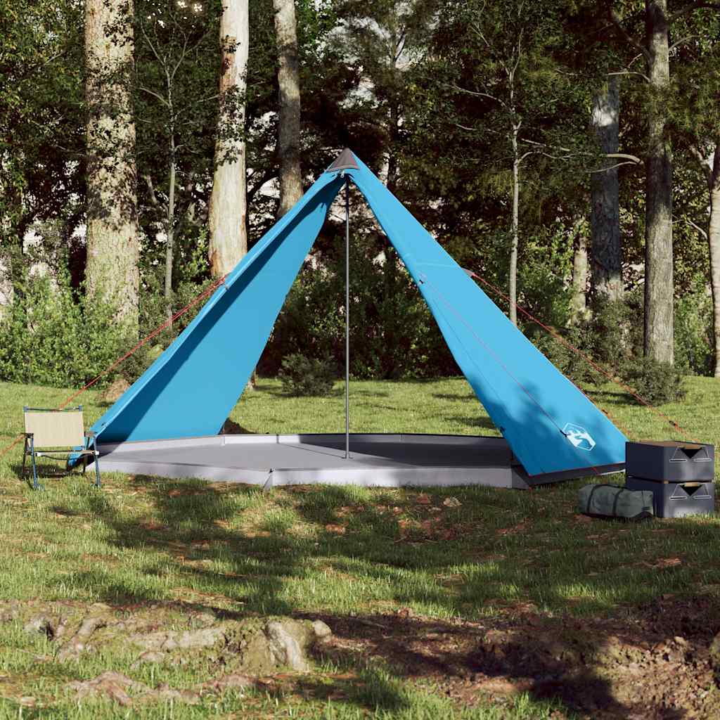Vidaxl Tipi-Zelt für Familie 8 Personen wasserdicht blau