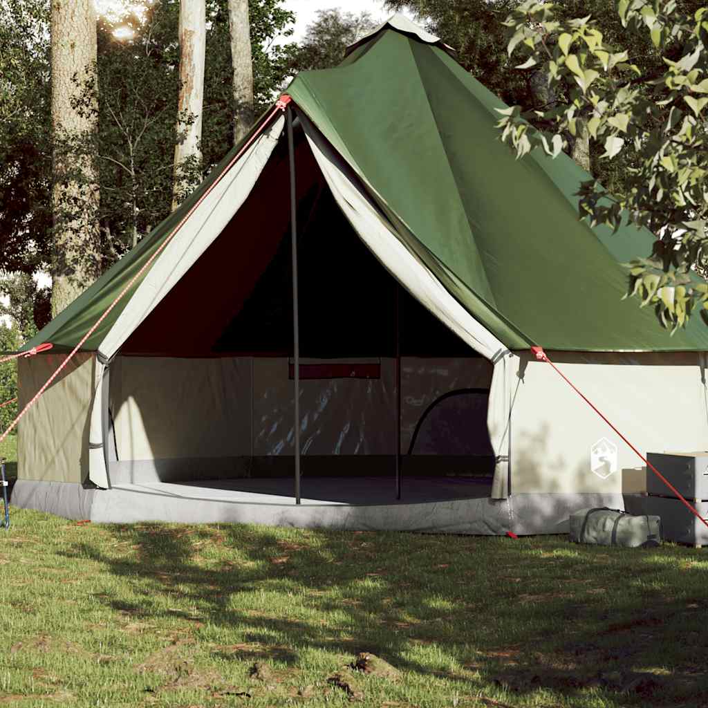 Vidaxl Tipi-Zelt 10-Personen wasserdicht grün