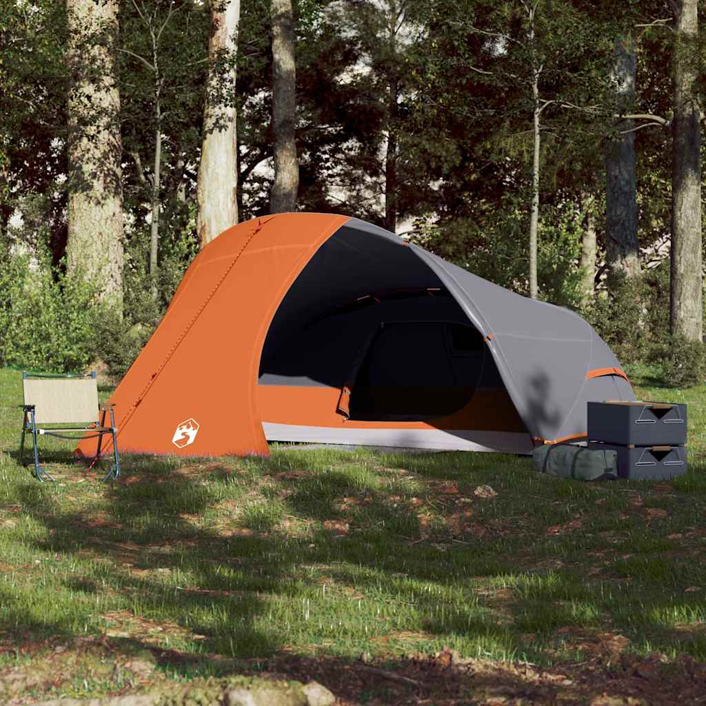 VidaXL Kuppelzelt 4-Personen wasserdicht orange