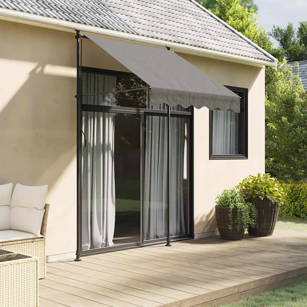Vidaxx ausziehbare Markise 150x150 cm Stoff und Stahl Anthrazit