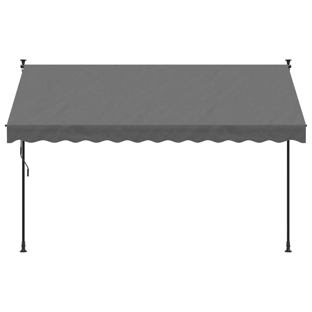 VidaXL Ausziehbare Markise 300x150 cm Stoff und Stahl Anthrazit