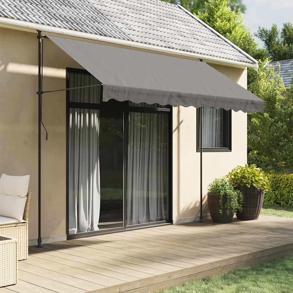 VidaXL Ausziehbare Markise 300x150 cm Stoff und Stahl Anthrazit