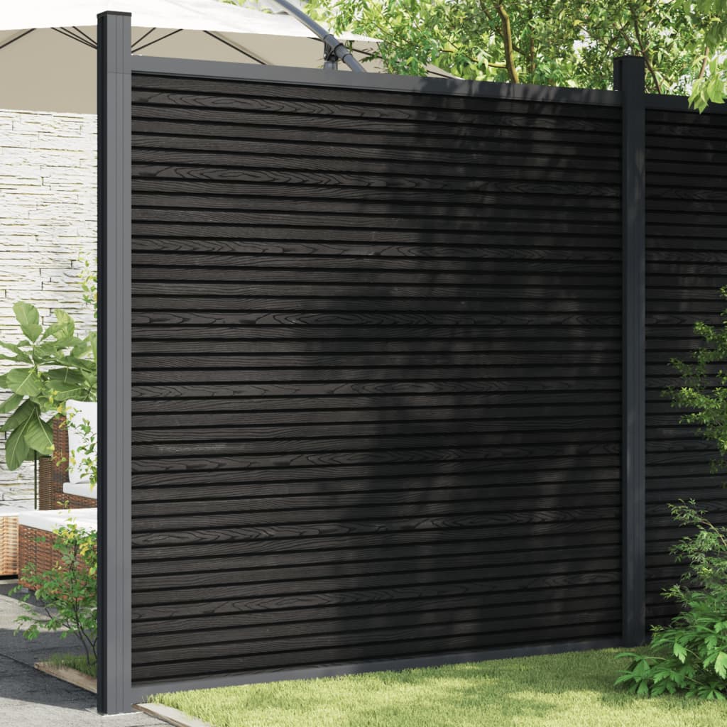 VidaXL Zaunelement 180x186 cm HKC grau