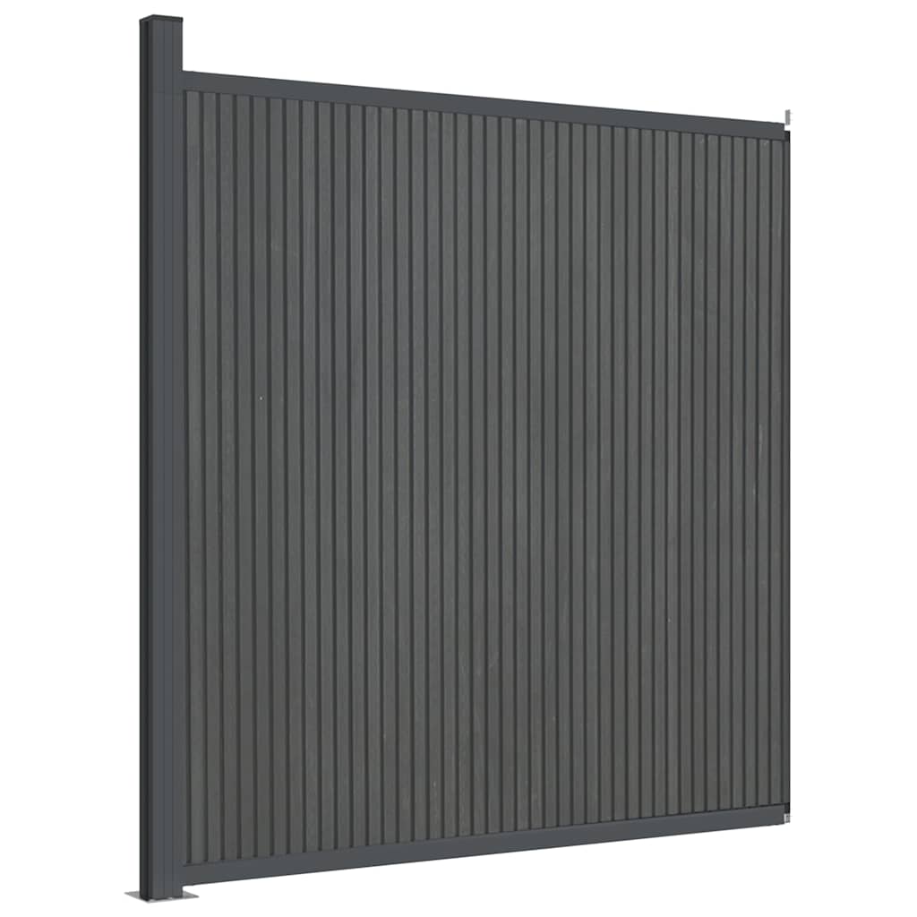Vidaxxl Zaunelement 173x186 cm hkc grau
