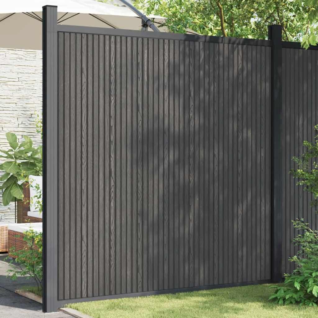 Vidaxxl Zaunelement 173x186 cm hkc grau
