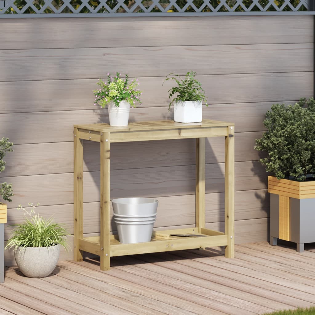 Vidaxx Pflanztisch mit Ablage 82,5x35x75 cm aus imprägniertem Kiefernholz