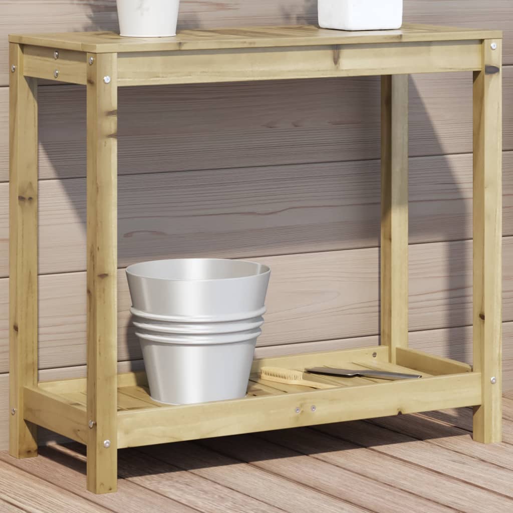 Vidaxx Pflanztisch mit Ablage 82,5x35x75 cm aus imprägniertem Kiefernholz