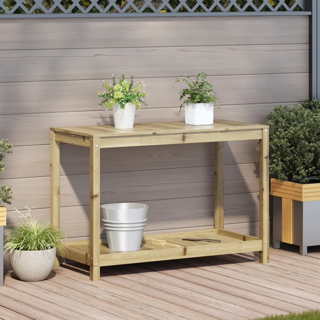 Vidaxx Pflanztisch mit Ablage 108x50x75 cm aus imprägniertem Kiefernholz