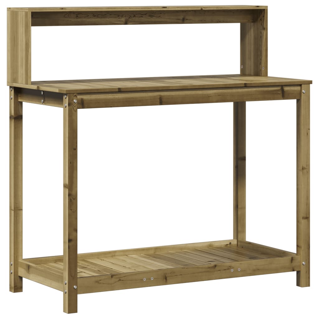 Vidaxx Pflanztisch mit Regalen 108x50x109,5 cm aus imprägniertem Holz