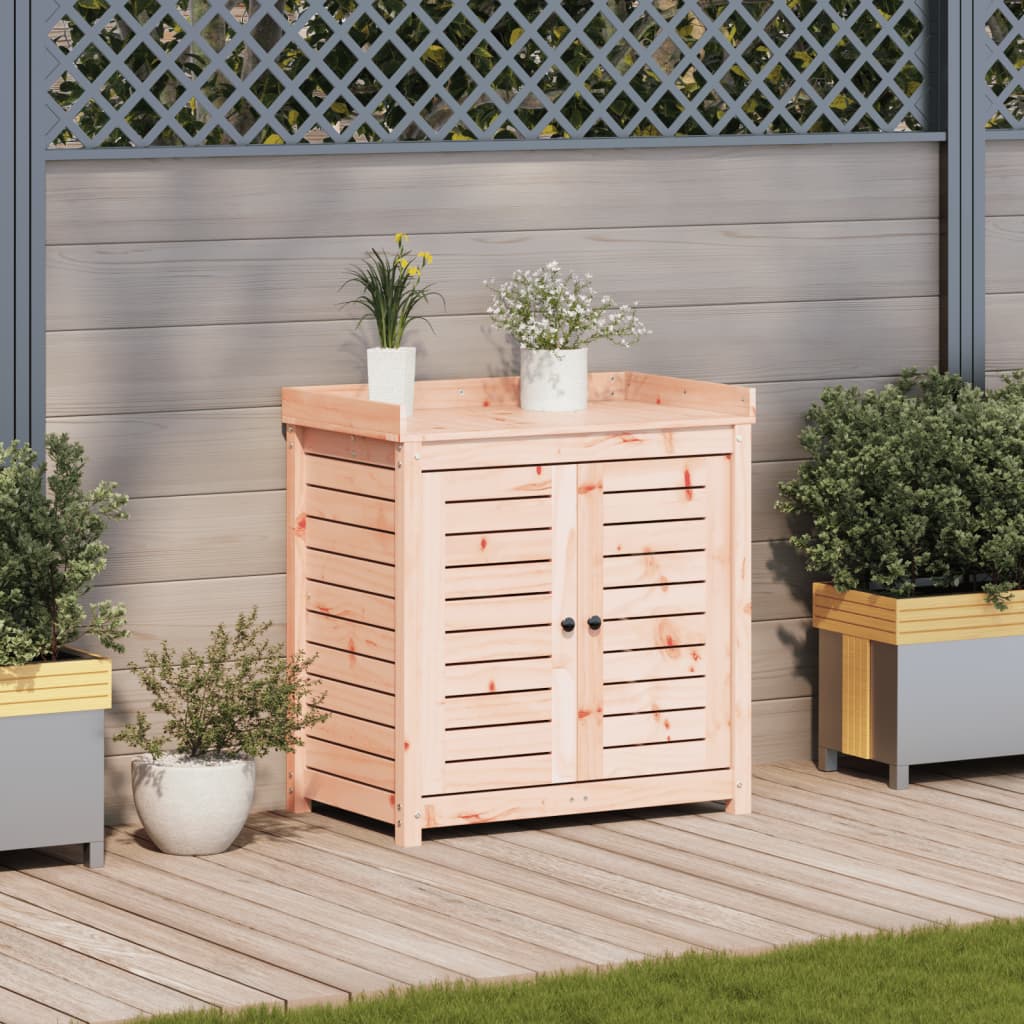 VidaXL Pflanztisch mit Regalen 82,5 x 50 x 86,5 cm, massives Douglas-Holz