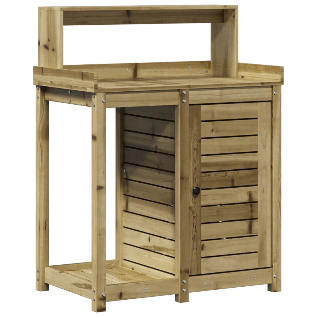 Vidaxx Pflanztisch mit Regalen 82,5x50x109,5 cm aus imprägniertem Holz