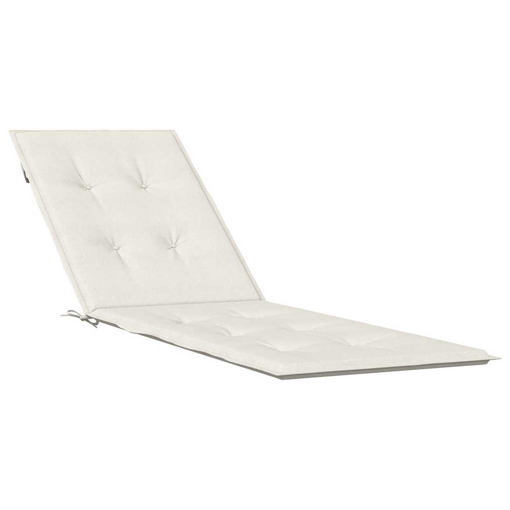 Vidaxx Terrassenstuhlauflage (75+105) x 50 x 4 cm Stoff gemischt creme