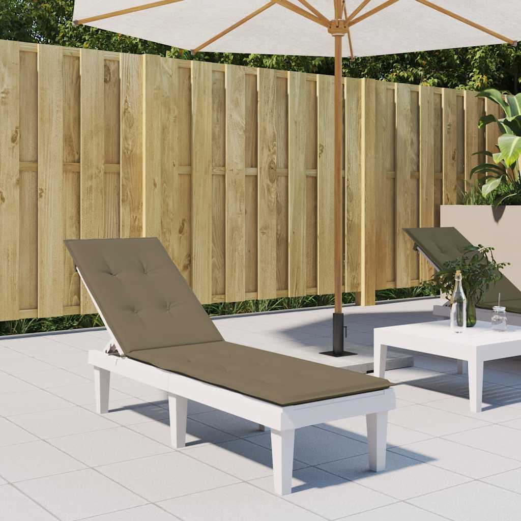 Vidaxx Terrassenstuhlauflage (75+105) x 50 x 4 cm Stoff Taupe meliert
