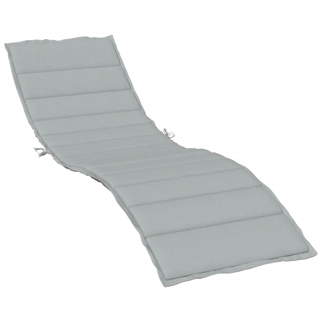 Vidaxx Liegekissen 200x60x4 cm Stoff, hellgrau meliert