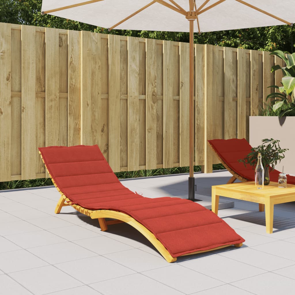 Vidaxx Liegekissen 200x60x4 cm Stoff, rot gemischt