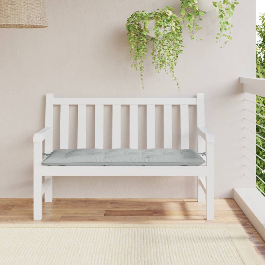 Vidaxx Gartenbankauflage 120x50x7 cm Stoff hellgrau gemischt
