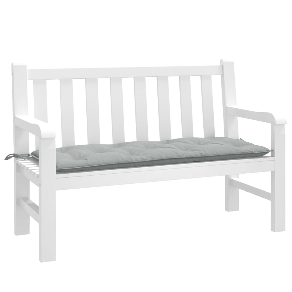 Vidaxx Gartenbankauflage 120x50x7 cm Stoff hellgrau gemischt
