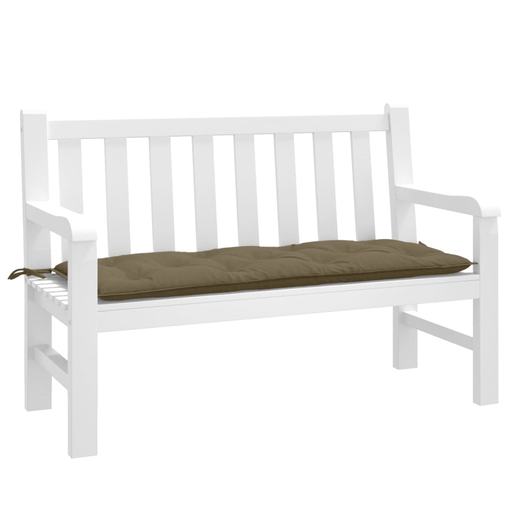 VidaXL Gartenbankauflage 120x50x7 cm Stoff Taupe meliert