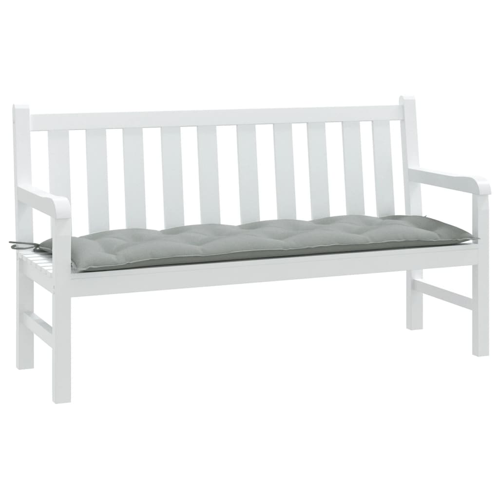 Vidaxx Gartenbankauflage 150x50x7 cm Stoff hellgrau gemischt