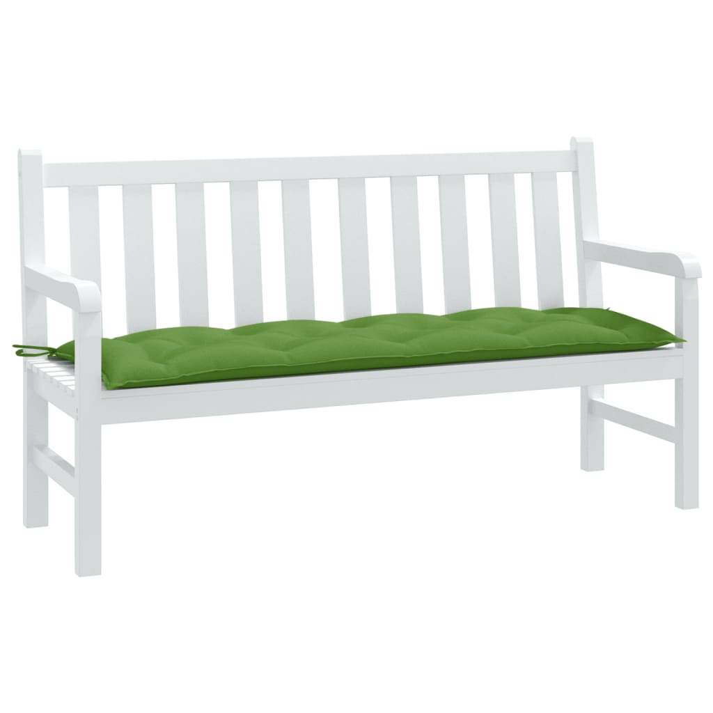 VidaXL Gartenbankauflage 150x50x7 cm Stoff grün gemischt