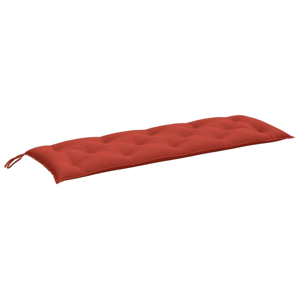 VidaXL Gartenbankauflage 150x50x7 cm Stoff rot gemischt