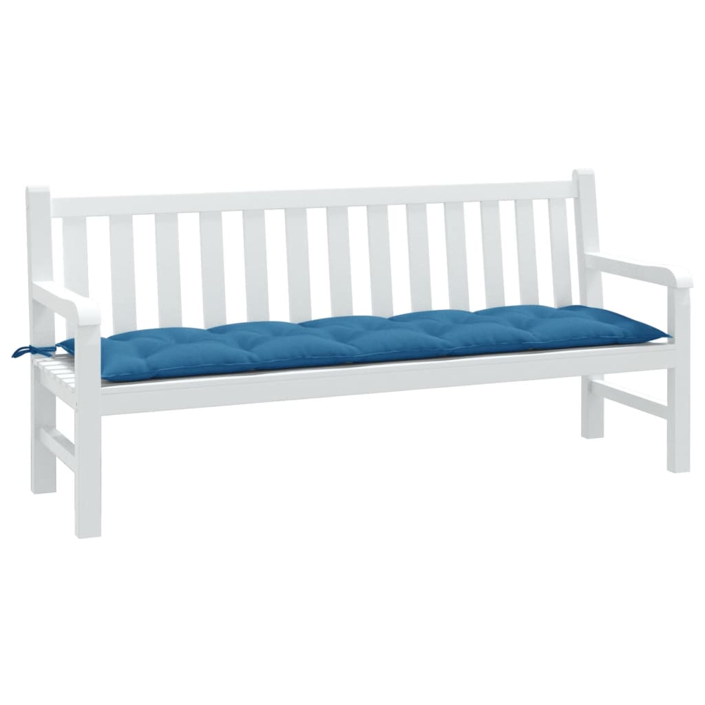 VidaXL Gartenbankauflage 180x50x7 cm Stoff blau gemischt