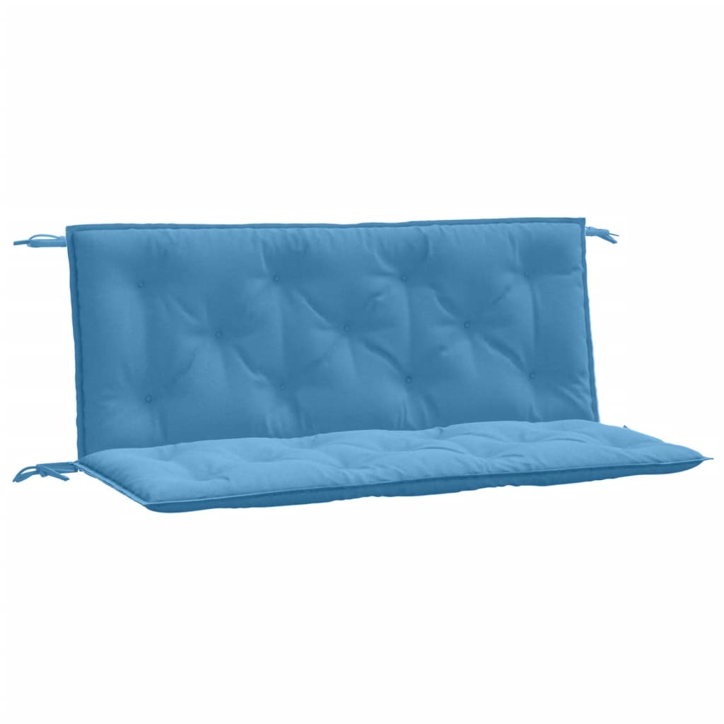Vidaxx Gartenbankauflagen 2 Stück 120x50x7 cm Stoff blau gemischt