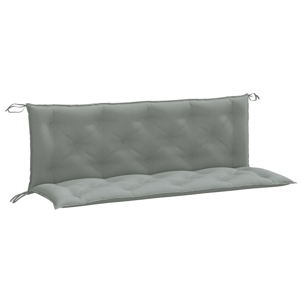 Vidaxx Gartenbankauflagen 2 Stück 150x50x7 cm Stoff hellgrau gemischt