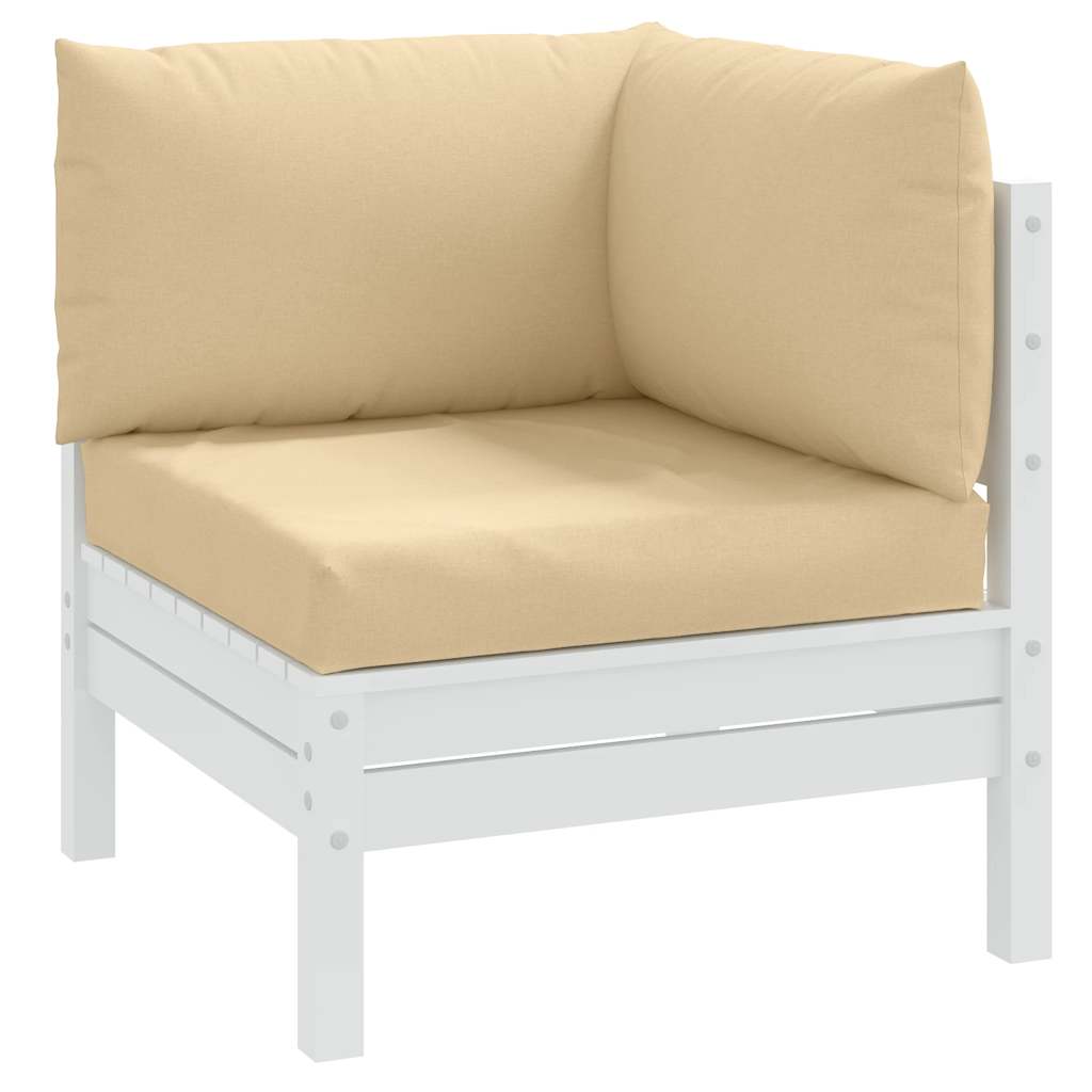 VidaXL Palettenkissen 3 Stück Stoff beige gemischt