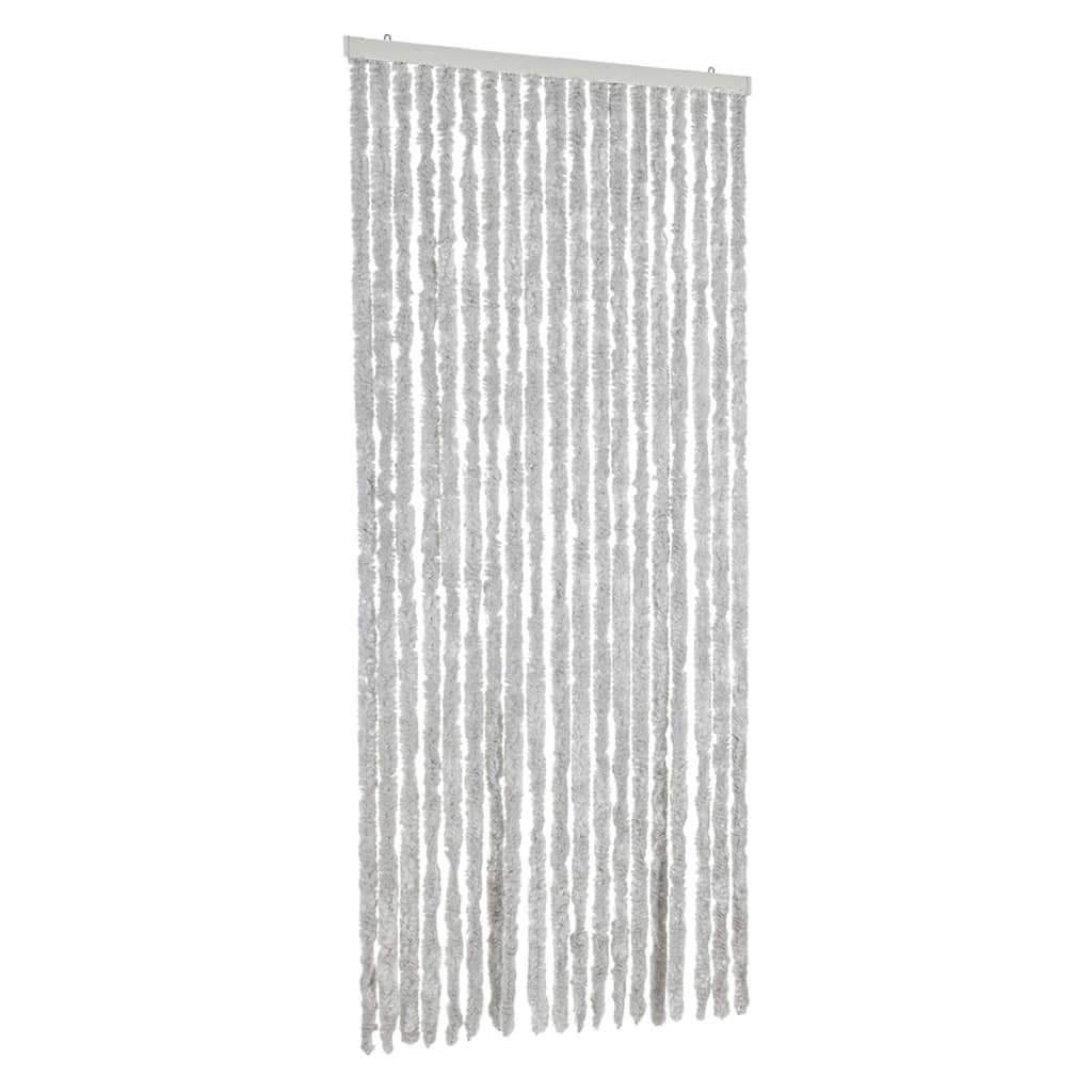 Vidaxx Fliegenvorhang 56x200 cm Chenille grau