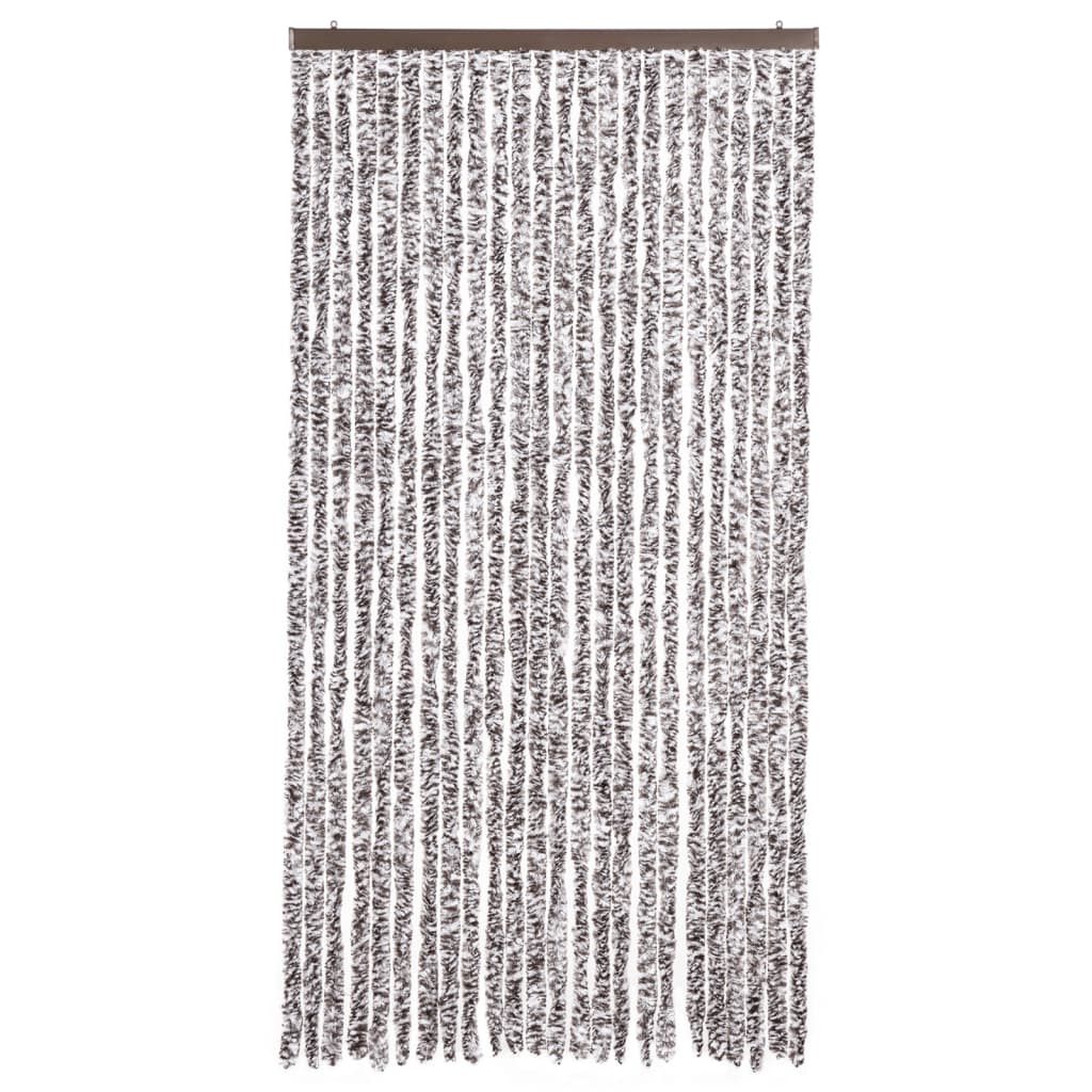Vidaxx Fliegenvorhang 100x230 cm Chenille braun und beige