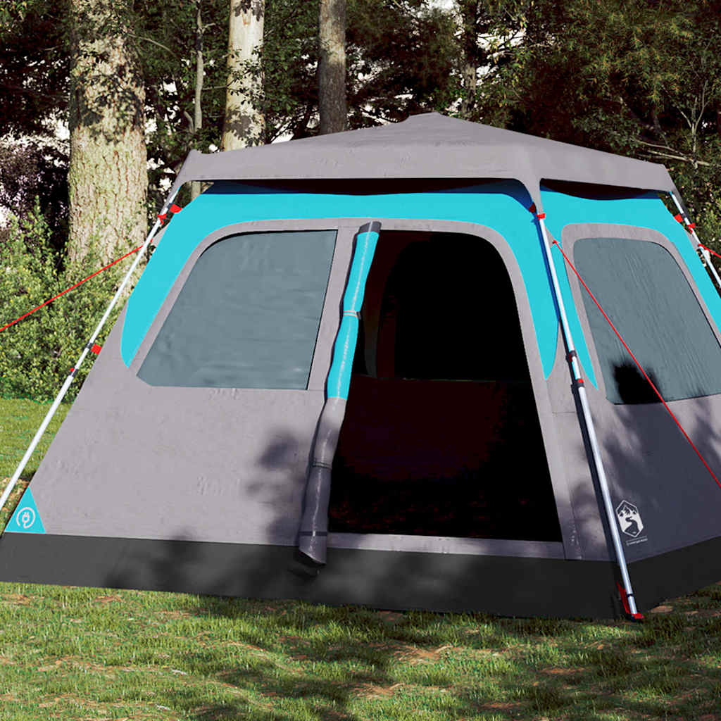 Vidaxl Kuppelzelt 6-Personen Schnellspanner blau