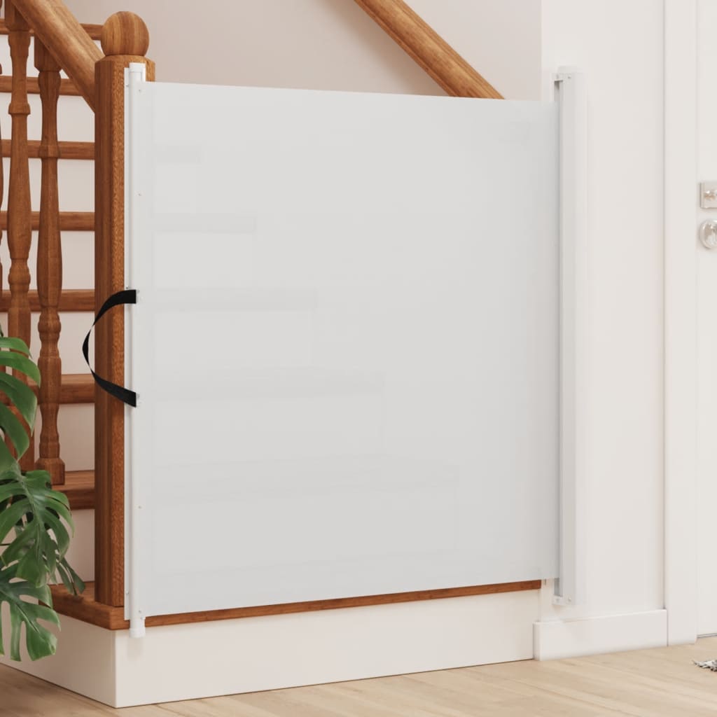 Vidaxx ausziehbares Haustiergitter 117,5x125 cm weiß