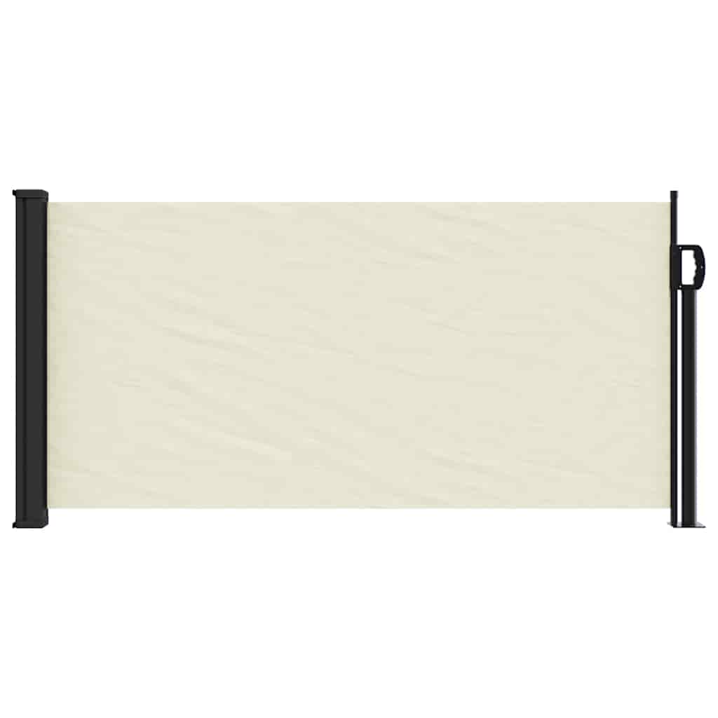 Vidaxx ausziehbarer Windschutz 100x300 cm cremefarben