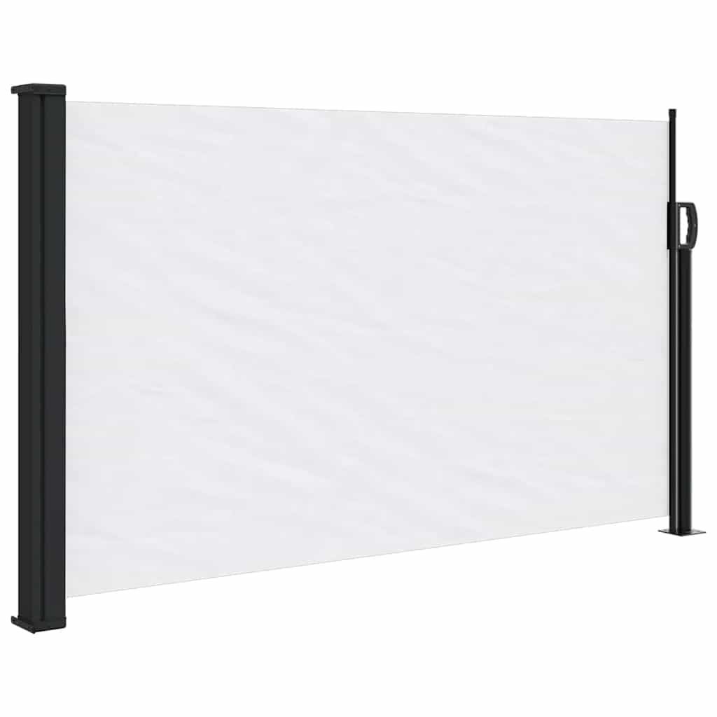 Vidaxx ausziehbarer Windschutz 117x300 cm weiß