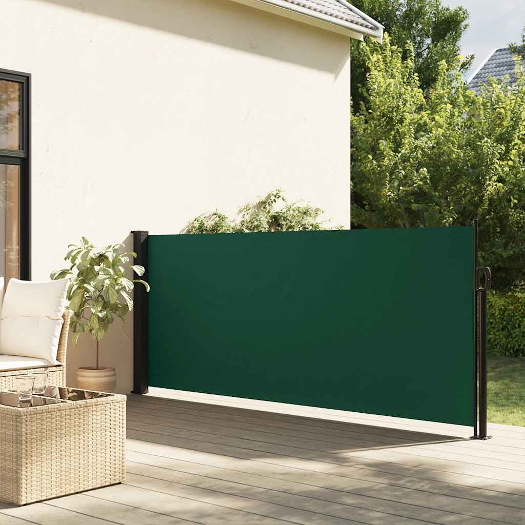 Vidaxl windscherm uittrekbaar 117x300 cm donkergroen