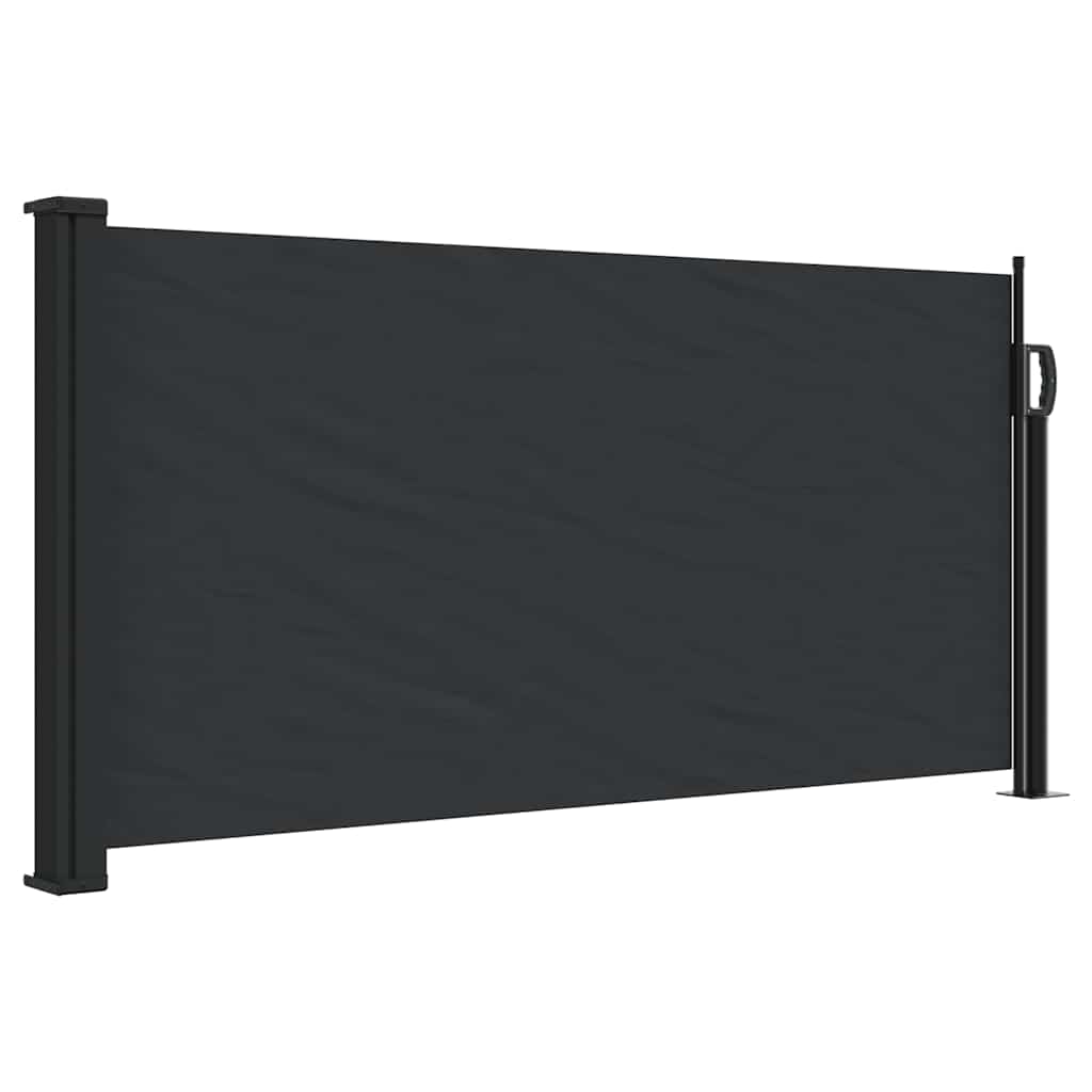 Vidaxx ausziehbarer Windschutz 100x500 cm schwarz