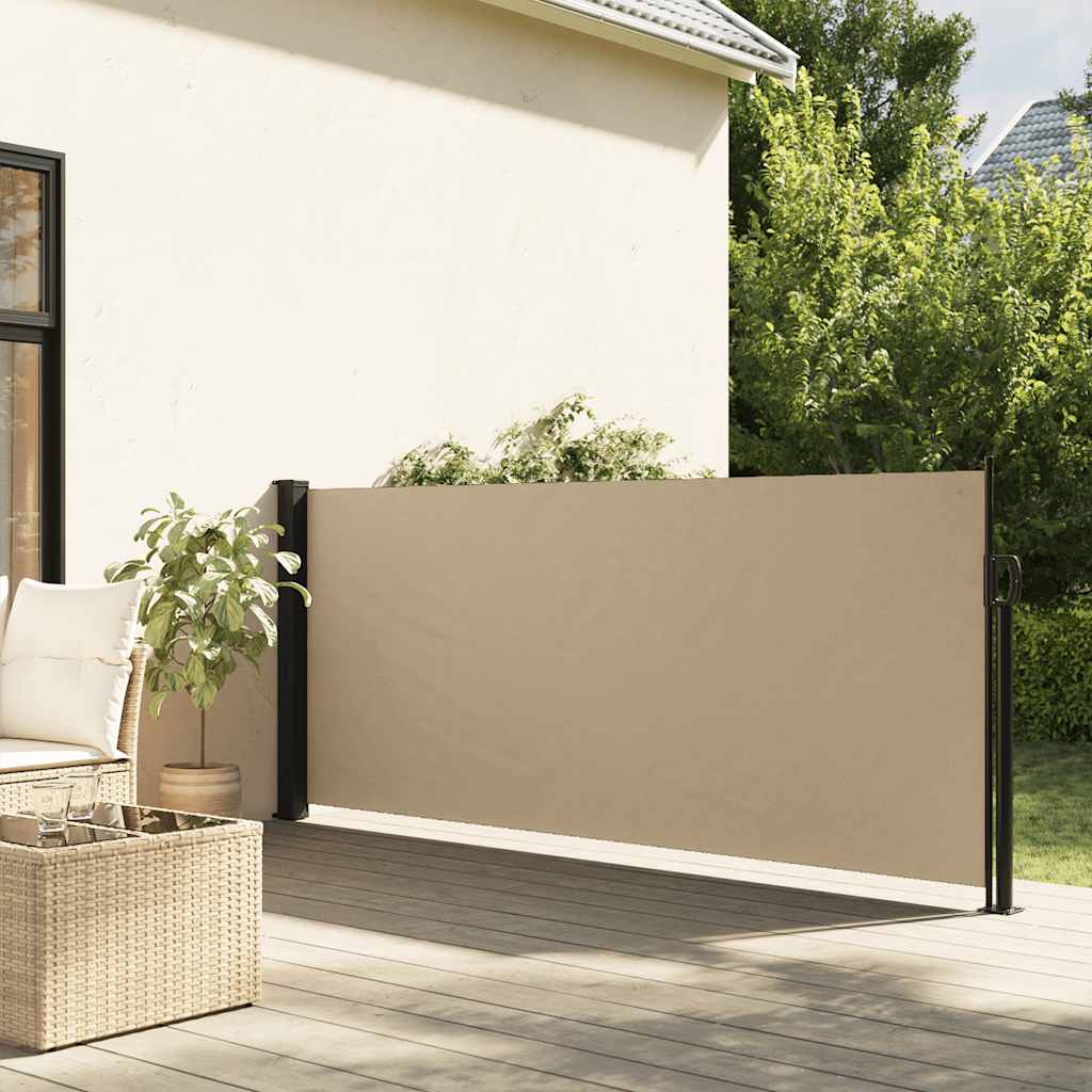 Vidaxl windscherm uittrekbaar 100x500 cm beige