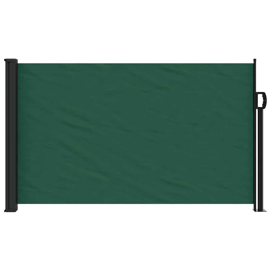 VidaXL Ausziehbarer Windschutz 120x500 cm dunkelgrün