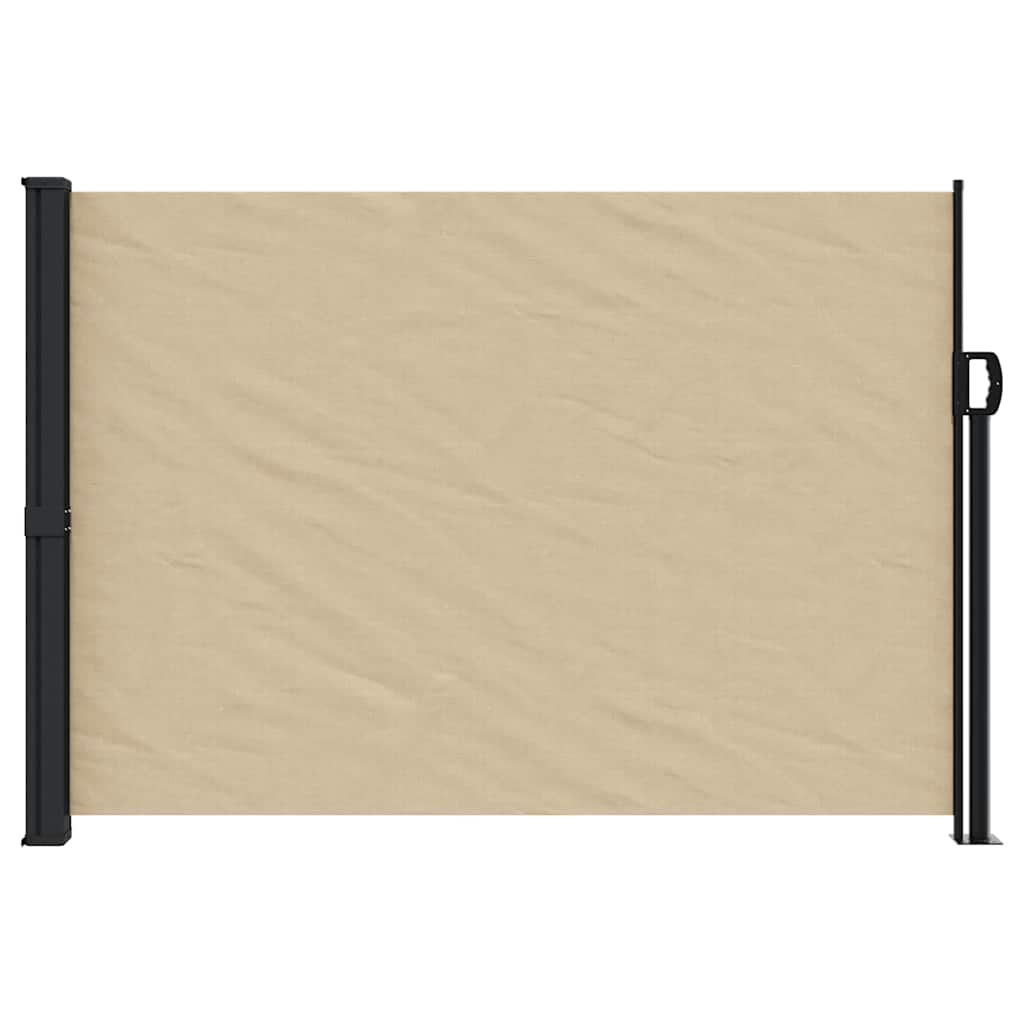 Vidaxx ausziehbarer Windschutz 140x500 cm beige